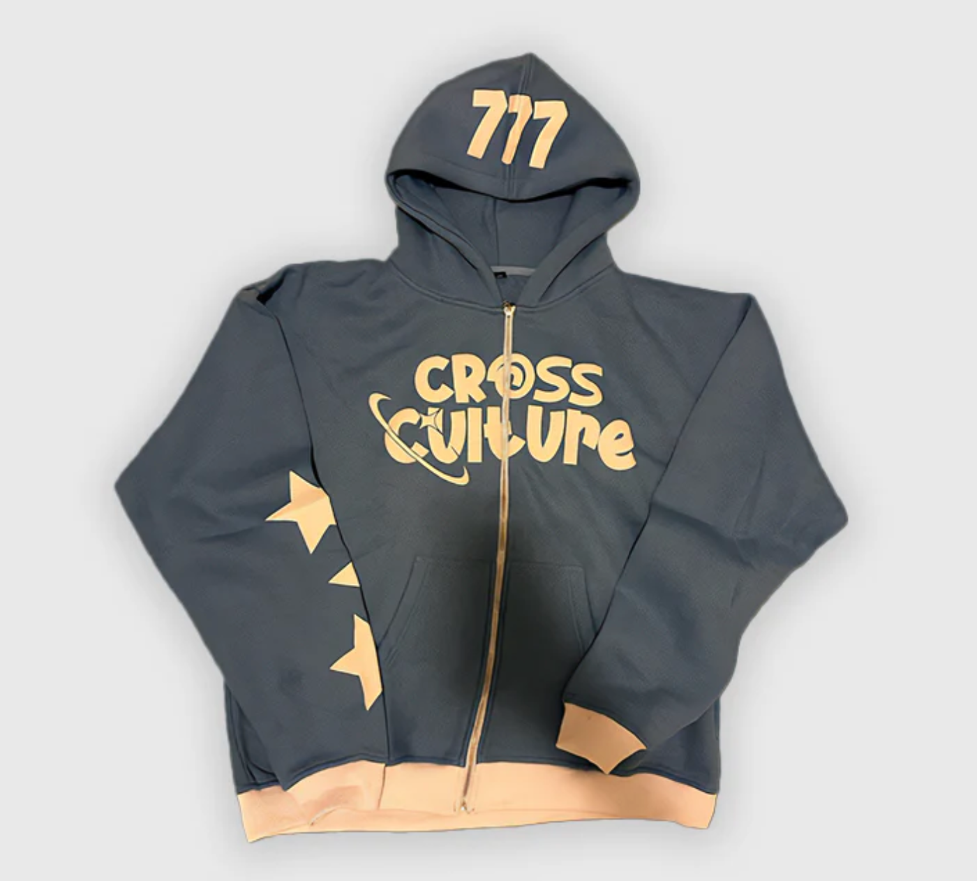 Monogram Zip-Up Hoodie | Multi Colour