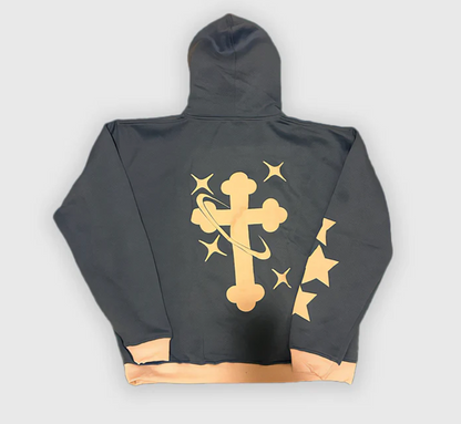 Monogram Zip-Up Hoodie | Multi Colour