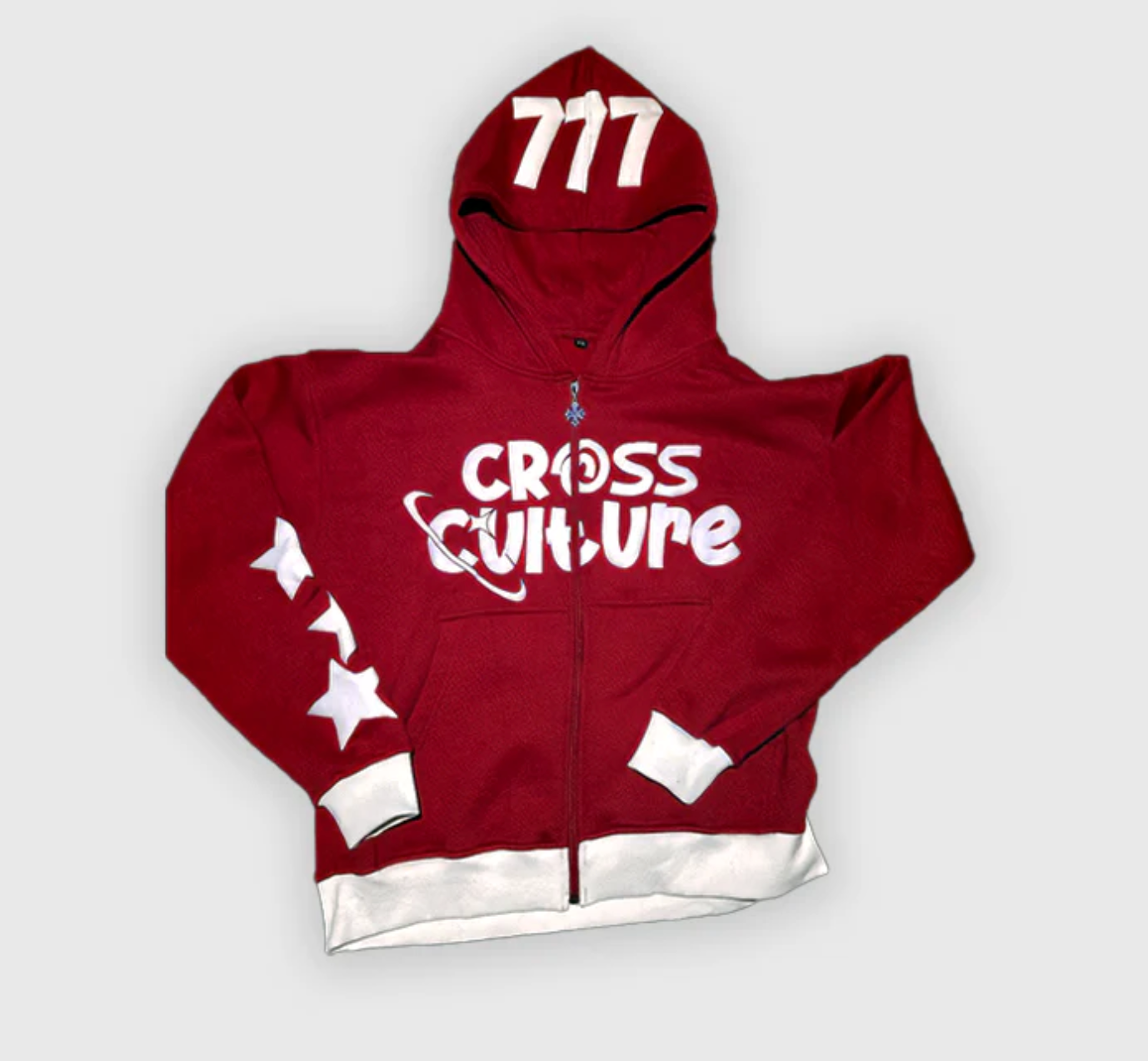 Monogram Zip-Up Hoodie | Multi Colour